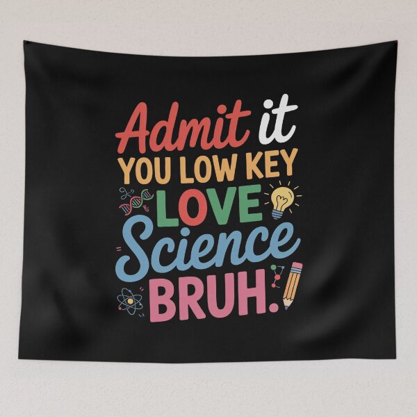 Item preview, Low Key Love Science Bruh Quote designed and sold by flagylART.