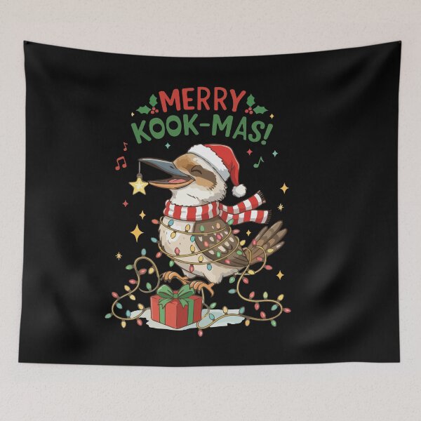 Item preview, Xmas Kookaburra - Christmas kookaburra bird - australian kookaburra - merry kookmas designed and sold by Prtina.