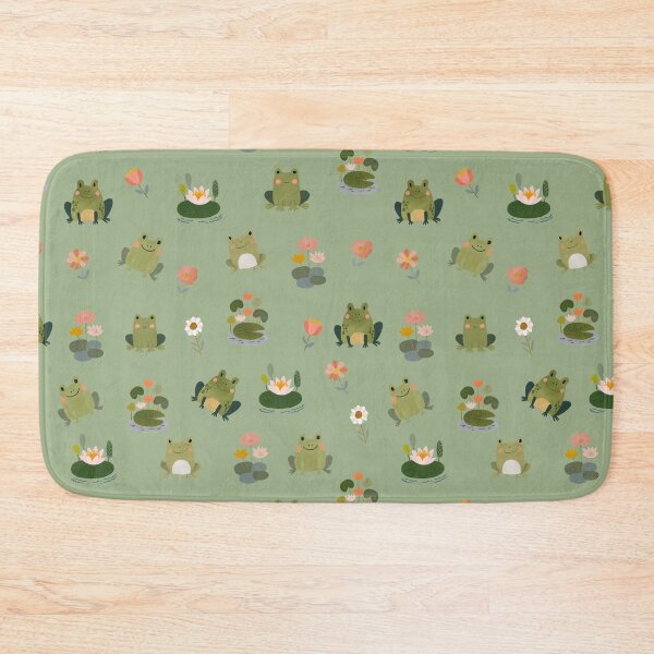 Item preview, Frogs & Lily Pads on Light Green designed and sold by KSimpson838.