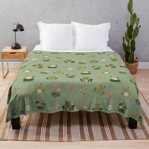Item preview, Frogs & Lily Pads on Light Green designed and sold by KSimpson838.