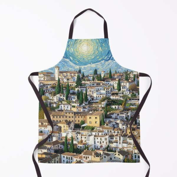 Item preview, The Albayzín seen from the Alhambra in the style of Van Gogh designed and sold by KukiLdeGuevara.