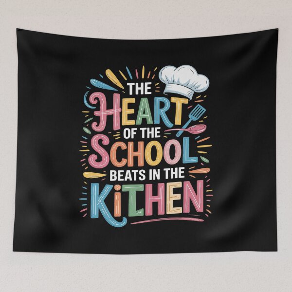 Item preview, The Heart of The School Beats in The Kitchen Lunch Lady 01  designed and sold by InspiredFoul.