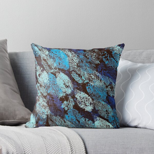 Item preview, Blue Winter Leaves Print v2 designed and sold by IsThisArt93.