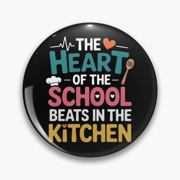 Item preview, The Heart Of The School Beats In The Kitchen Lunch Lady 02  designed and sold by InspiredFoul.