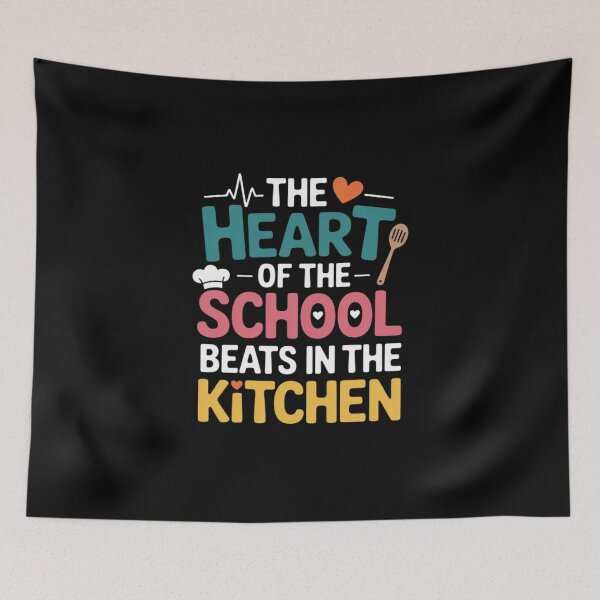 Item preview, The Heart Of The School Beats In The Kitchen Lunch Lady 02  designed and sold by InspiredFoul.