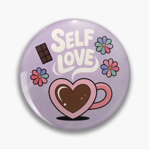 Item preview, Self Love Mug Design with Chocolate, Flowers, and Pastel Comfort Aesthetic designed and sold by SplashTastic.