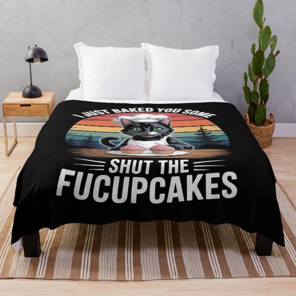 Item preview, Womens I Just Baked You Some Shut The Fucupcakes Vintage Cat designed and sold by KotexTemu.