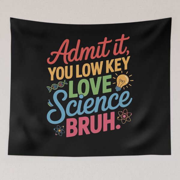Item preview, Low Key Love Science Bruh Quote designed and sold by flagylART.