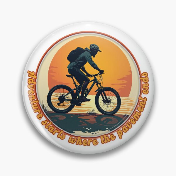 Item preview, MTB - Mountainbiker - Adventure starts where the pavement ends. designed and sold by Imaagica.
