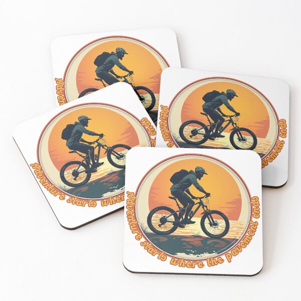 Item preview, MTB - Mountainbiker - Adventure starts where the pavement ends. designed and sold by Imaagica.