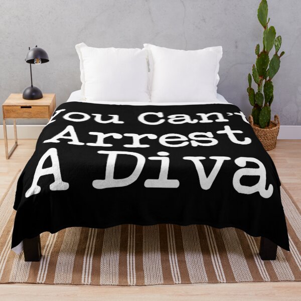Item preview, You Can’t Arrest A Diva Funny Humor Quote designed and sold by khallidaart.