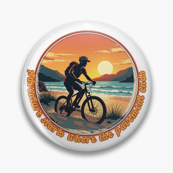 Item preview, MTB - Mountainbiker - Adventure starts where the pavement ends. designed and sold by Imaagica.