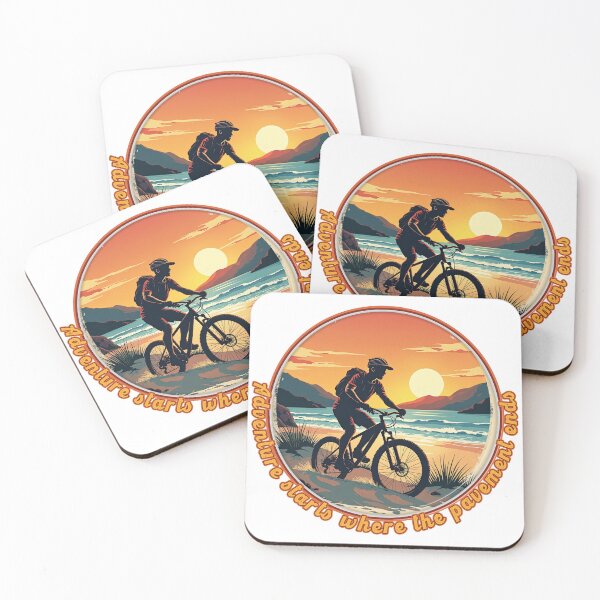 Item preview, MTB - Mountainbiker - Adventure starts where the pavement ends. designed and sold by Imaagica.