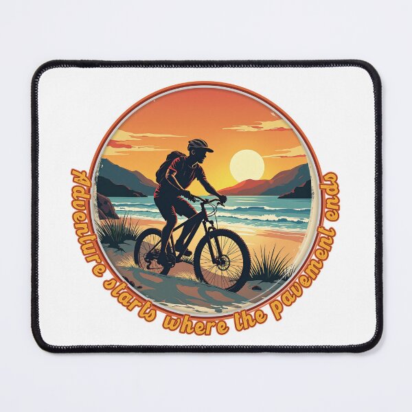 Item preview, MTB - Mountainbiker - Adventure starts where the pavement ends. designed and sold by Imaagica.