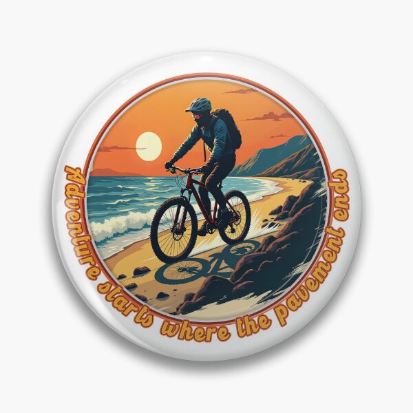 Item preview, MTB - Mountainbiker - Adventure starts where the pavement ends. designed and sold by Imaagica.