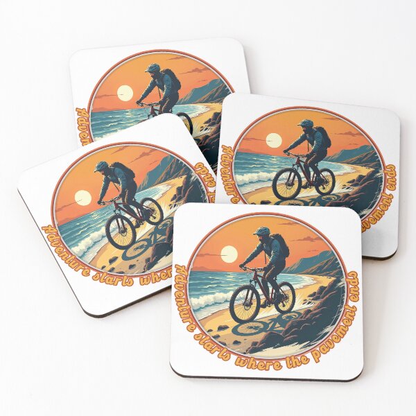 Item preview, MTB - Mountainbiker - Adventure starts where the pavement ends. designed and sold by Imaagica.