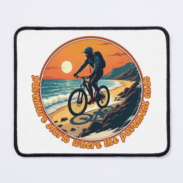 Item preview, MTB - Mountainbiker - Adventure starts where the pavement ends. designed and sold by Imaagica.