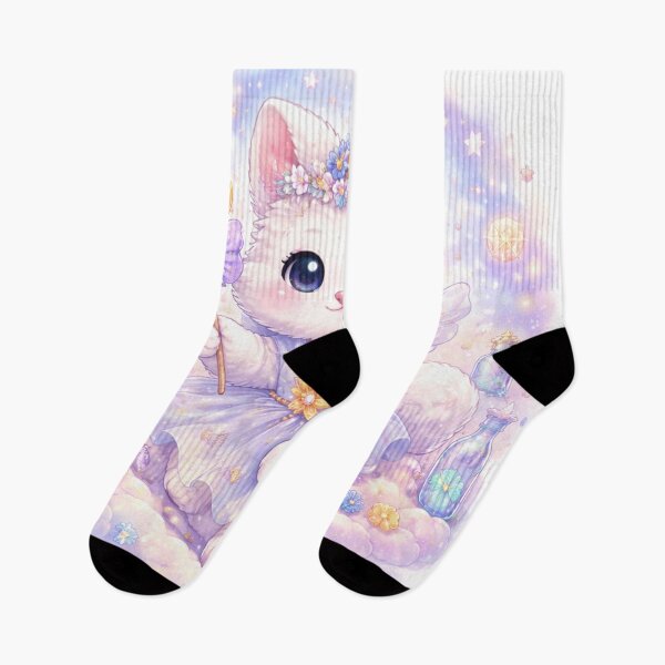 Item preview, Celestial Kawaii Kitten – Moon Fairy Fantasy designed and sold by kimkosovo.