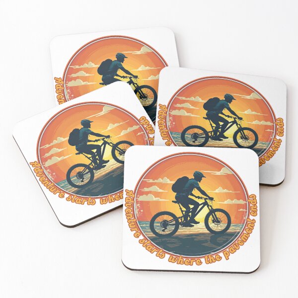 Item preview, MTB - Mountainbiker - Adventure starts where the pavement ends. designed and sold by Imaagica.