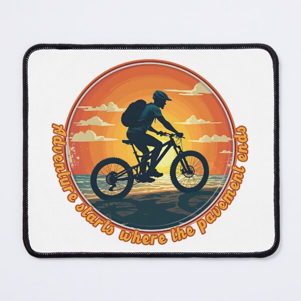 Item preview, MTB - Mountainbiker - Adventure starts where the pavement ends. designed and sold by Imaagica.