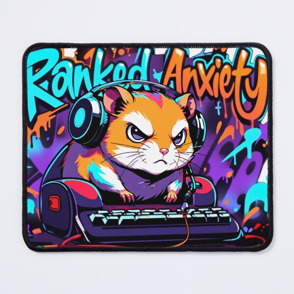 Item preview, Stressed Hamster Facing Intense Ranked Anxiety designed and sold by newvisionart191.