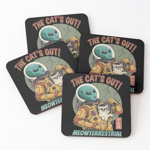 Item preview, Meowterrestrial Alien Cat Disguise Space Suit designed and sold by tollaru.