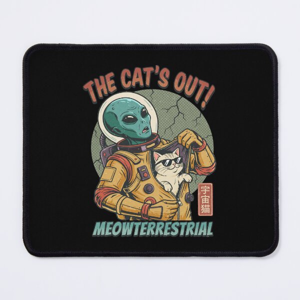 Item preview, Meowterrestrial Alien Cat Disguise Space Suit designed and sold by tollaru.