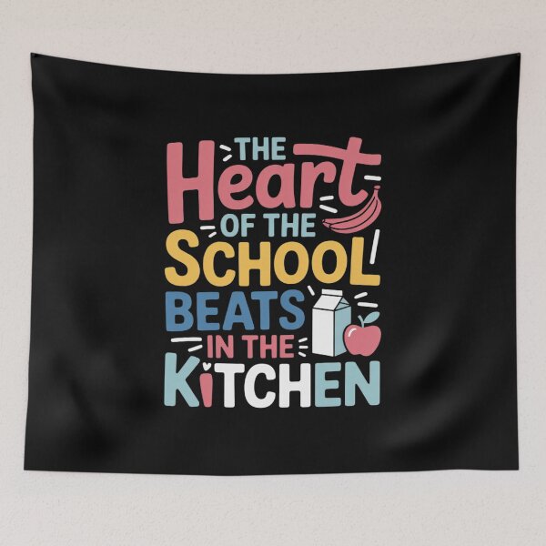 Item preview, The Heart Of The School Beats In The Kitchen Lunch Lady 6  designed and sold by InspiredFoul.