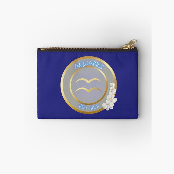Item preview, Aquarius Flowers | Gold Zodiac Emblem - Gift Ideas designed and sold by SawaOne.