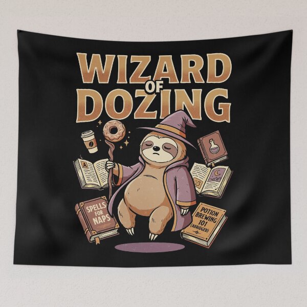 Item preview, Wizard of Dozing Sleepy Sloth Magic designed and sold by tollaru.