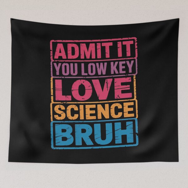 Item preview, Low Key Love Science Bruh Quote designed and sold by flagylART.
