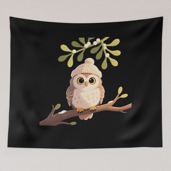 Item preview, Owl Under the Mistletoe designed and sold by Aetheriswork.