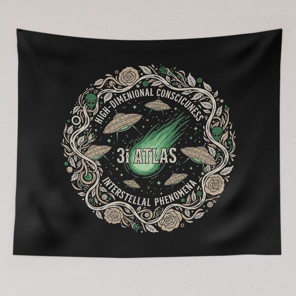 Item preview, Cosmic Botanical Wreath designed and sold by zzz888.