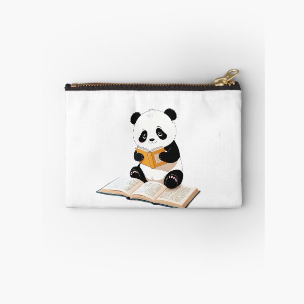Item preview, Cute Panda Reading a Book – Cozy Kawaii Illustration designed and sold by Visualynx.