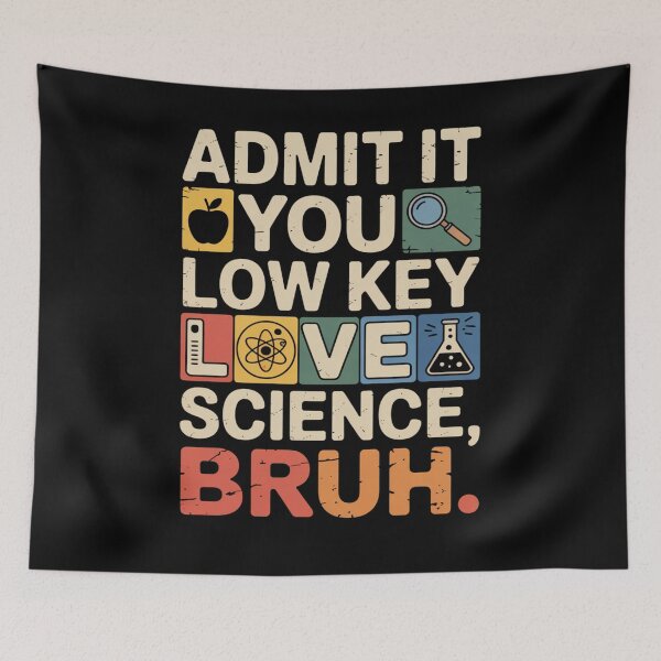 Item preview, Low Key Love Science Bruh Quote designed and sold by flagylART.