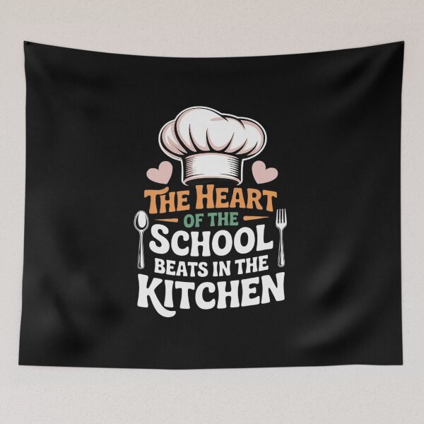 Item preview, The Heart of The School Beats in The Kitchen Lunch Lady 21  designed and sold by KotexTemu.