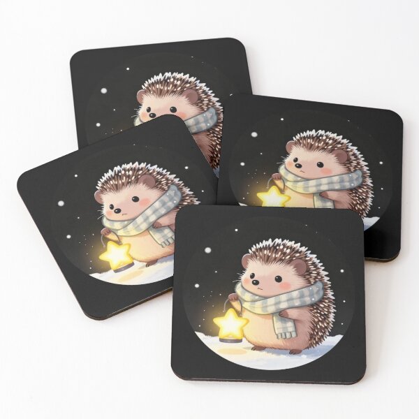 Item preview, Hedgehog Christmas Glow designed and sold by Aetheriswork.
