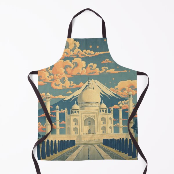 Item preview, Ukiyo-e Taj Mahal Mount Fuji Japanese Woodblock Print Art Poster designed and sold by Vandy Fullam.