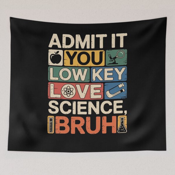 Item preview, Low Key Love Science Bruh Quote designed and sold by flagylART.