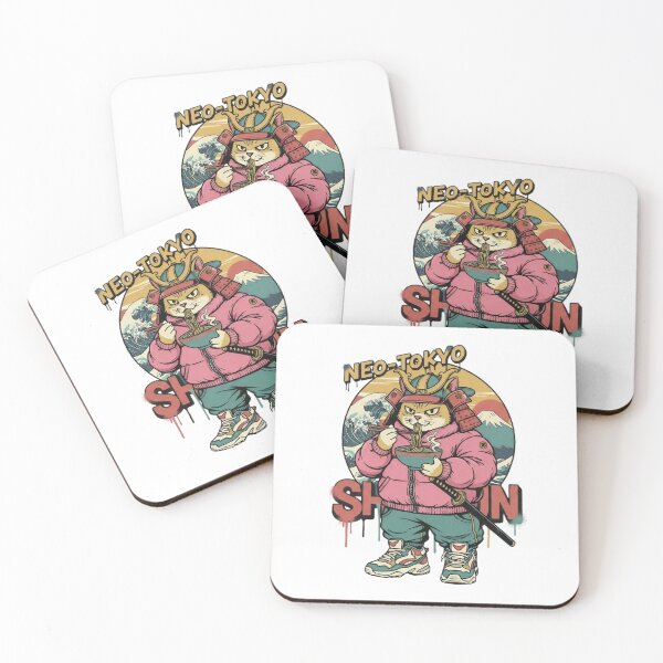 Item preview, Samurai Cat Ramen Streetwear – Retro 90s Japanese Ukiyo-e Style Aesthetic Art designed and sold by FUIRY .