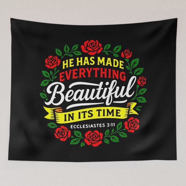 Item preview, Ecclesiastes 3:11 He Has Made Everything Beautiful In Its Time designed and sold by plushism.