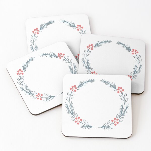 Item preview, Minimal Christmas Wreath – Elegant Botanical Line Art designed and sold by Fernova.