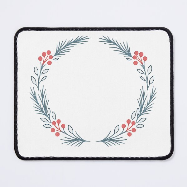 Item preview, Minimal Christmas Wreath – Elegant Botanical Line Art designed and sold by Fernova.