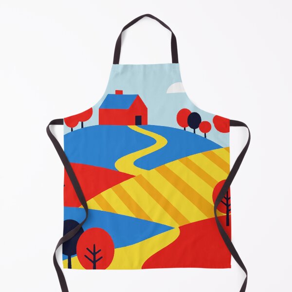Item preview, Minimalist landscape in bright colors designed and sold by Design4uStudio.
