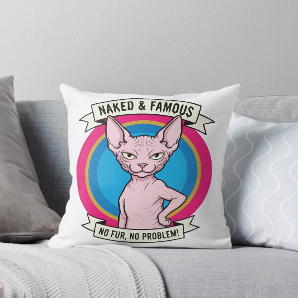 Item preview, Naked & Famous – Sassy Sphynx Cat designed and sold by Petzzz.