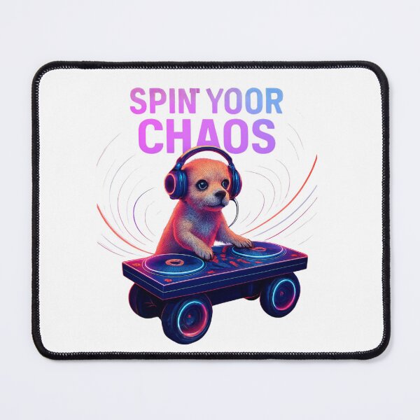 Item preview, DJ Dog on Wheels – Spin Your Chaos designed and sold by MyVision12.
