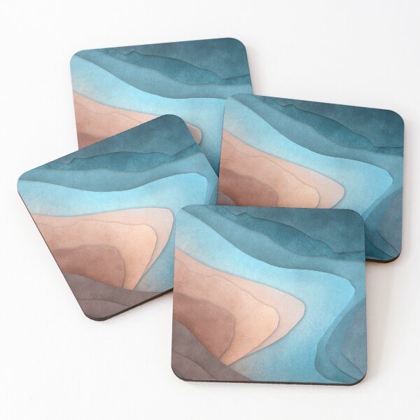 Item preview, Marine Relief Abstract – Textured Coastal Depth Layers designed and sold by NewArt33.