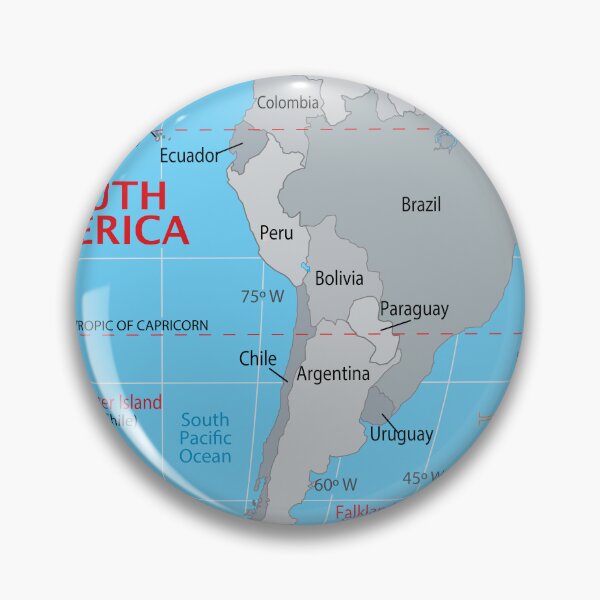 Item preview, Map of South America – Clear Continental Overview designed and sold by WorldAtlas.com.