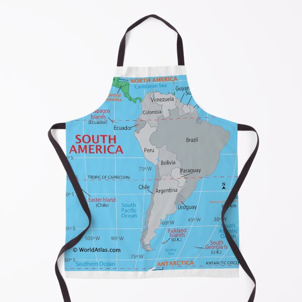 Item preview, Map of South America – Clear Continental Overview designed and sold by WorldAtlas.com.