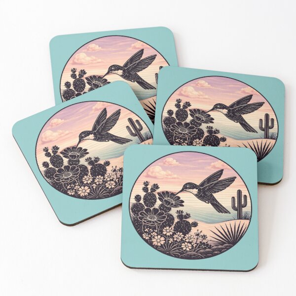 Item preview, Animals of La Paz Mexico | Retro Pastel Wildlife Art with Black Ink Illustrations designed and sold by Dream Circuit .